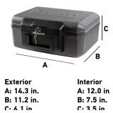 SentrySafe 0.18-cu ft Fireproof Chest Safe