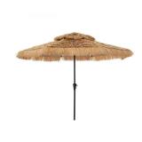9 ft. Tiki Umbrella 2-Tier with LED Light