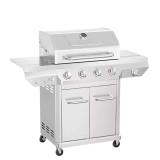 Nexgrill 4 Burner Steel Gas Grill with Side Burner