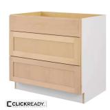 Hampton Bay 36x24x34.5in Drawer Base Cabinet