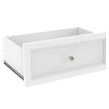 10 in. H x 23.5 in. W White Wood Drawer