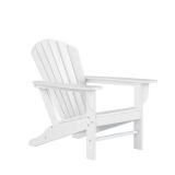 Mason White Poly Plastic Outdoor Adirondack Chair