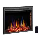 39 in. Ventless Electric Fireplace, Remote, Timer