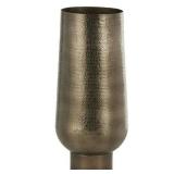 DecMode 24" Geometric Brass Aluminum Vase