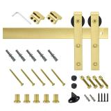 RELIABILT 78-in Soft Gold J-strap Barn Door Kit