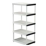 Gray 5-Tier Garage Shelving (36 in. W x 72 in. H)