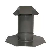 6 in. Pitch Pipe Flashing, Weathered Wood