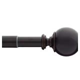 36'-72' Single Curtain Rod Kit, Oil Rubbed Bronze