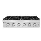 36 in. 6-Burner Stainless Steel Gas Cooktop
