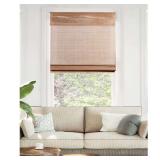 Bamboo Roman Shade 39 in. W x 64 in. L