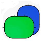 5X 6.5ft Portable Green/Blue Screen Pop Up