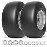 13x6.50-6 Lawn Mower Tires Flat Free, 2Pack