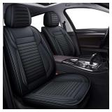 LINGVIDO Car Seat Covers, Full Seat, Black