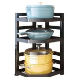 Three-Tier Metal Pot Rack, 12.7 x 12.5 x 5.1 in