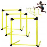 3Pcs Adjustable Height Hurdles, Green