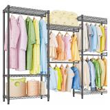 Garment Rack 15.7" D x 70.8" W x 76.5" H