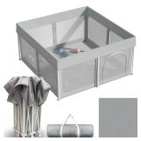 50"x50" Foldable Baby Playpen, Portable, Grey