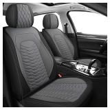 AOOG Leather Car Seat Covers, 2PCS Front