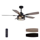 52 Inch Ceiling Fan with Lights and Remote
