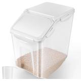 3-Pack Rice Storage Container 30 Lb/15L Large