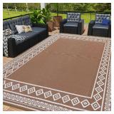 OPPODREAM Outdoor Rug 8x10 Patio Waterproof