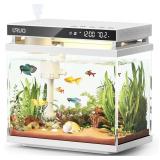 URUQ 2 Gallon Fish Tank Kit: Self Cleaning System