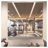 67X24 Inch Wall Mounted Frameless Gym Mirror