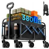 Collapsible Wagon 380 lbs, Heavy Duty, Weather