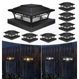 Solar Post Lights Outdoor, 8Pack 25 Lumen, IP45