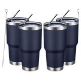 MEWAY 30oz Insulated Tumbler With Lids and Straws