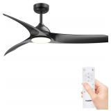 Ceiling Fans w/ Lights, 56in, Low Profile, Remote