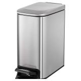 Cesun Trash Can, Lid Soft Close, 6L/1.6G, Silver