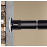 ASHLEYRIVER Tension Rod, 83-122 Inch, Black
