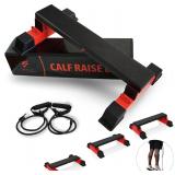 Adjustable Calf Raise Block   Anti-Slip Bar