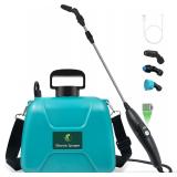 2 Gal Battery Garden Sprayer, USB, 3 Nozzles