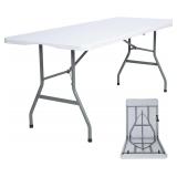 Folding Table 6ft, Indoor & Outdoor, White