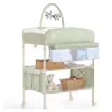 Portable Baby Changing Table, Foldable, Green