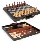3-in-1 Magnetic Chess & Checkers Set, 15" Foldable