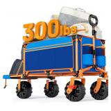 300lbs 49" Beach Wagon, Big Wheels, Brake, Folding