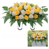 Cemetery Headstone Flower Saddle, Artificial...