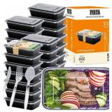 PIRTA 32 oz Meal Prep Containers, 50 Pack