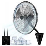 20  Wall Mount Fan, 7000 CFM, 3-Speed, ETL Listed