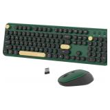 Colorful Wireless Keyboard Mouse Combo, UBOTIE