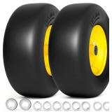 13x5.00-6 Flat Free Lawn Mower Tire, 2Pcs