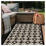 8FTx10FT Outdoor Reversible Waterproof Rug
