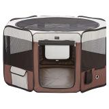 DONORO Portable Pet Play Pen, 55"x55"x30"