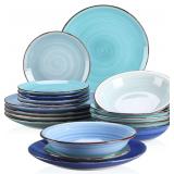 vancasso Dinnerware Set Bonita Blue, 18-Piece