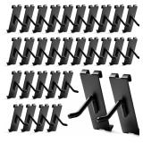 Gridwall Hooks 2 Inch, 60 Pack, Black.