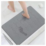OTHWAY Quick Drying Bath Mat Stone (Dark Grey)