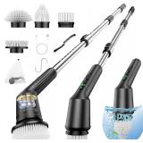 Electric Spin Scrubber, Cordless, 3 Brush Heads
